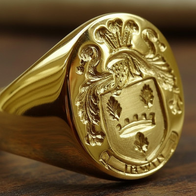 Personalisierte Wappen Siegelring