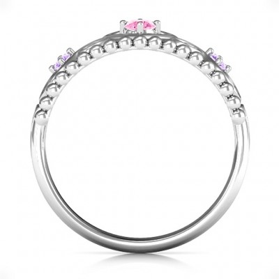 Personalisierte Prinzessin Charming Tiara Ring