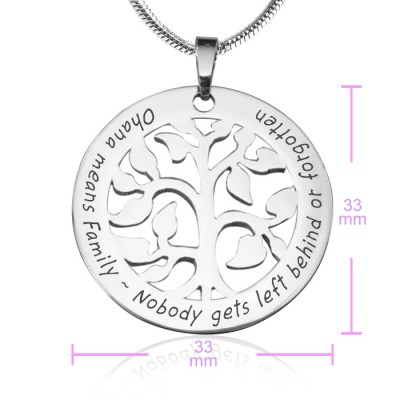 Personalisierte Ohana Tree Sterling Silber * Limited Edition