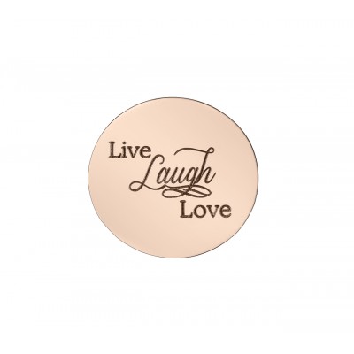 Personalisierte Live Laugh Love Disc Traum Locket