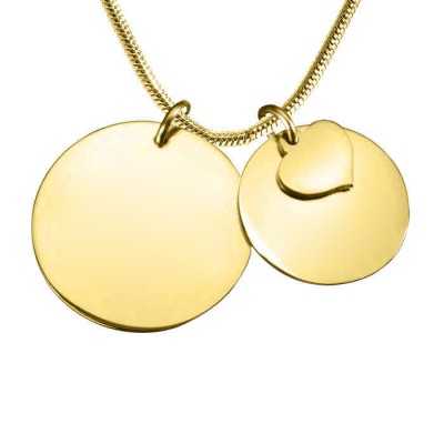 Personalisierte Mutter für immer Halskette 18 karätigem Gold überzogen