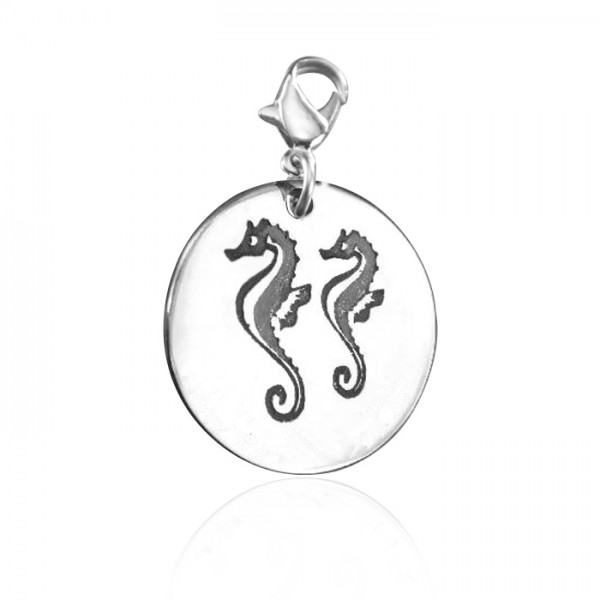 Personalisierte Seahorse Charm