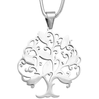 Personalisierte Tree of My Life Halskette 8 Sterling Silber