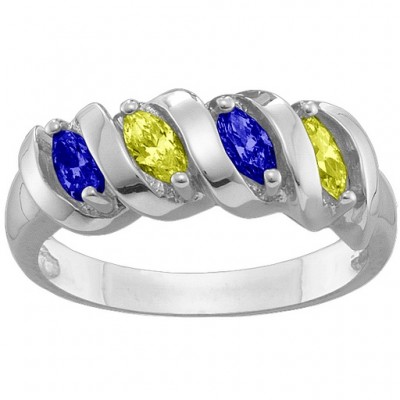 2 6 Marquise Spiralring