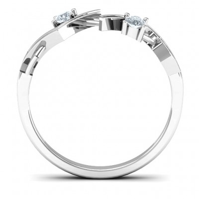 Geometrischer Glamour Ring