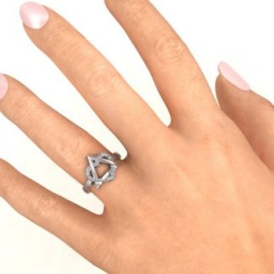 Sterling Silber Adoption Ring