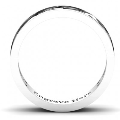 Sterling Silber Diadem Infinity Ring der Frauen