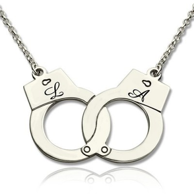 Handcuff Halskette für Paare Sterling Silber
