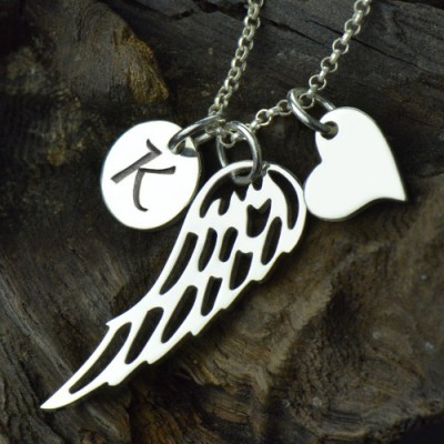 Mädchen Engels Flügel Halskette Geschenke mit Herz Anfangscharme