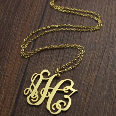 Taylor Swift Monogramm Halskette 18 karätigem Gold überzogen