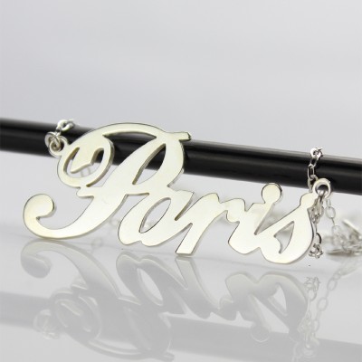 Custom Name Halskette Sterling Silber "Paris"