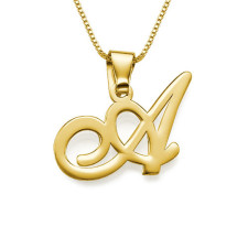 18K Gold Initialen Anhänger: Dein persönliches Symbol | Personalisiertekette