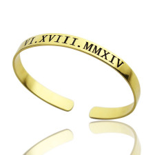 Römische Ziffern Armband: Dein persönliches Datum in Gold | Personalisiertekette