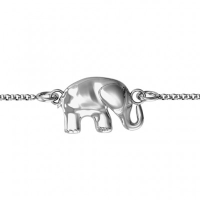 Personalisierte glücklicher Elefant Armband