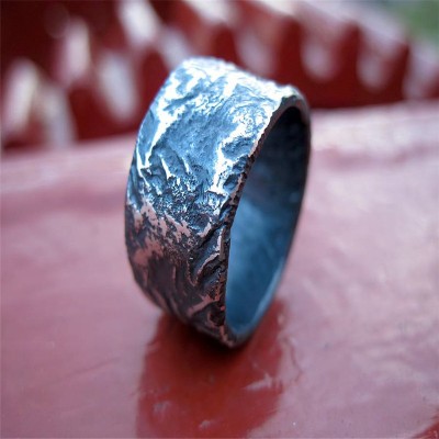 Sterling Silber Felssporn Broad Ring