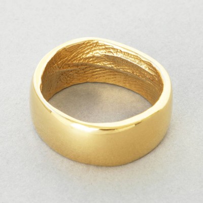 18ct Gelbgold Bespoke Fingerabdruck Ring