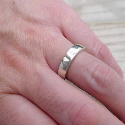 Handgemachte Chunky Mens Silber Ring