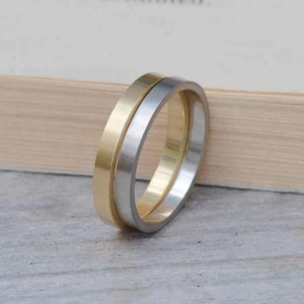 2mm flache Hochzeits Band Hochzeit Ring stapelbare