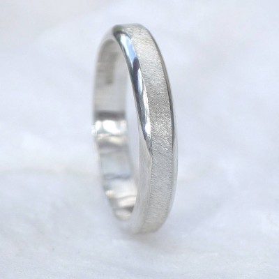 Diamond Cut Strukturierter Sterlingsilber Ring