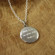 Dein Kiesel, Deine Geschichte: Personalisierte Herren Silber Pebble Halskette