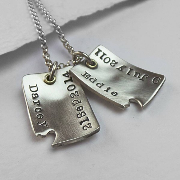 Piece Of My Heart Gekrümmte Dog Tags