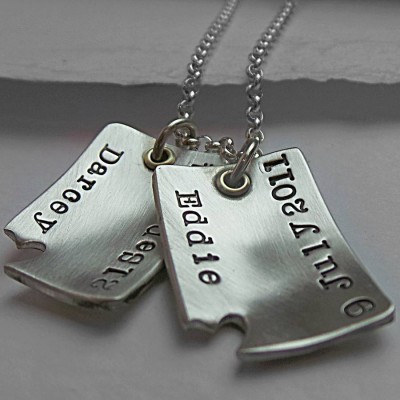 Piece Of My Heart Gekrümmte Dog Tags