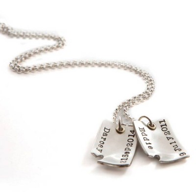 Piece Of My Heart Gekrümmte Dog Tags