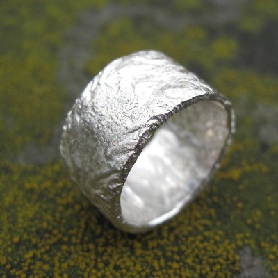 Sterling Silber Felssporn Broad Ring