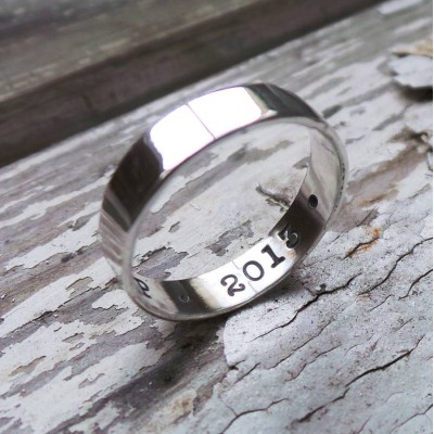 Silber Personalisierte Ring