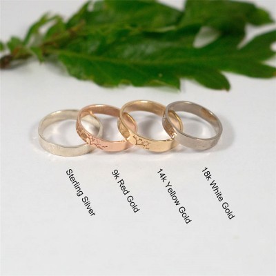 Wedding Bands in Sterling Silber