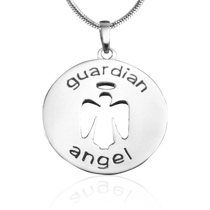 Personalisierte Schutzengel Halskette 1 Sterling Silber