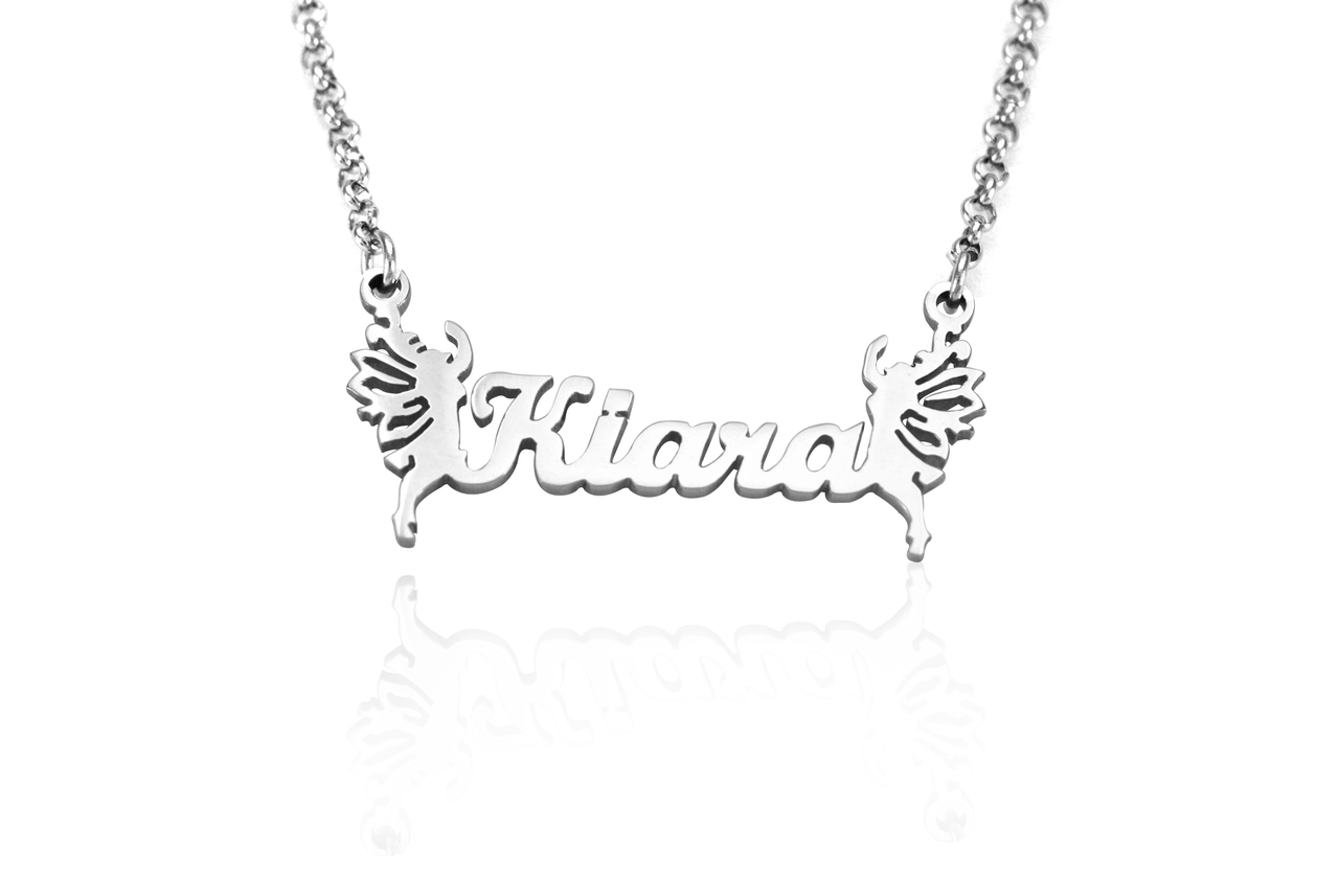 Personalisierte Namenskette Sterling Silber