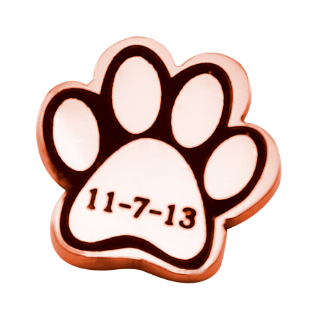 Personalisierte Paw Silver Charm Traum Locket