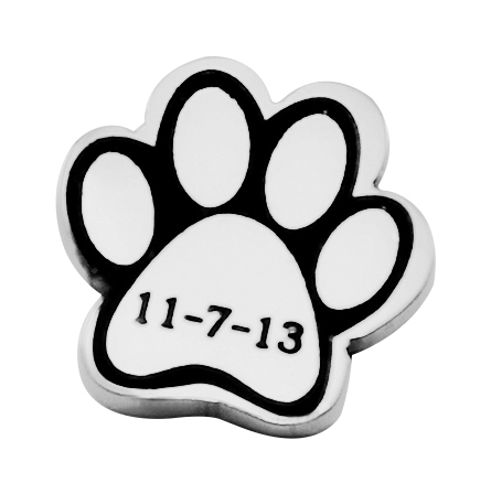 Personalisierte Paw Silver Charm Traum Locket