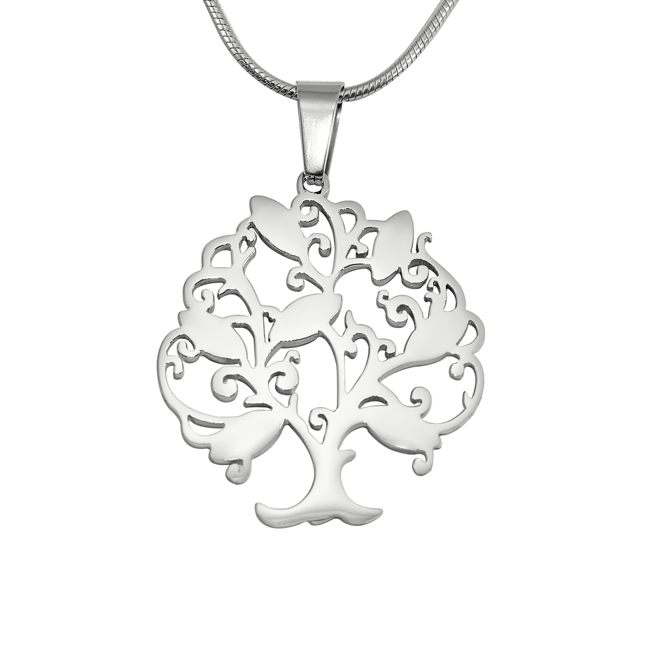 Personalisierte Tree of My Life Halskette 7 Sterling Silber