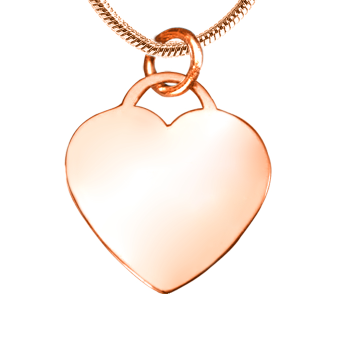 Für immer in meinem Herzen Halskette Personalisierte 18ct Rose Gold überzogen