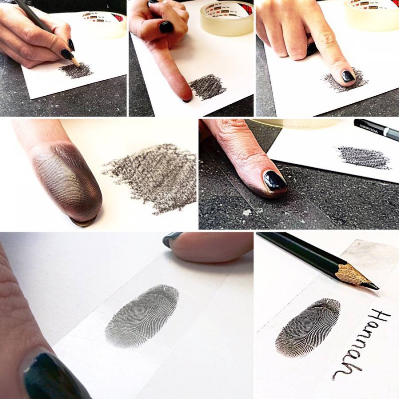 Mens Personalisierte Hand oder Fußabdruck Halskette