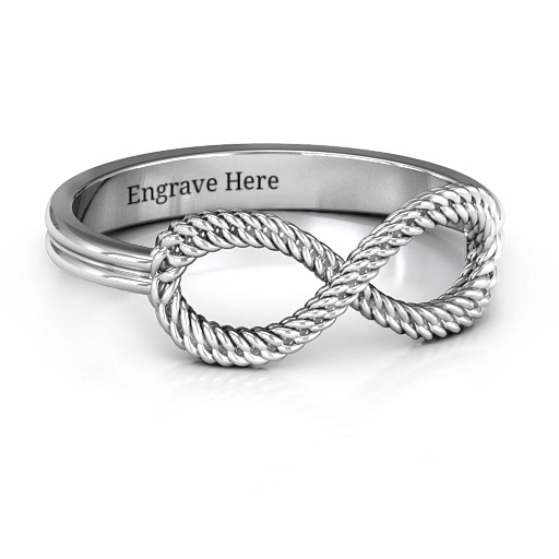 Geflochtene Infinity Ring