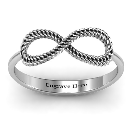Geflochtene Infinity Ring