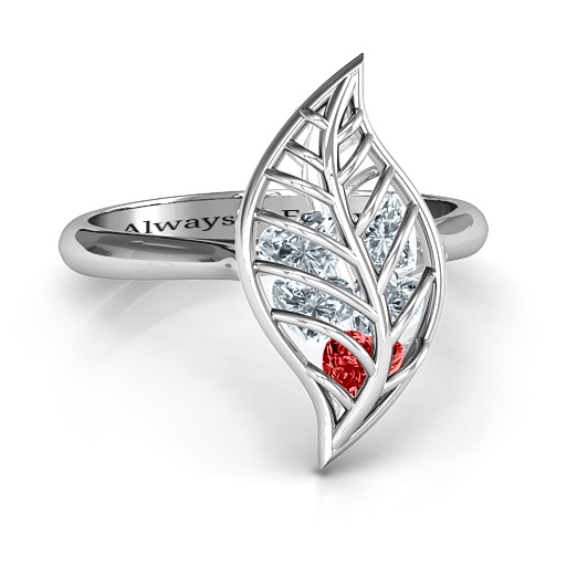 Mint to Be Cage Blatt Ring