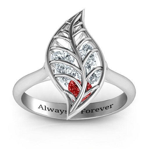 Mint to Be Cage Blatt Ring