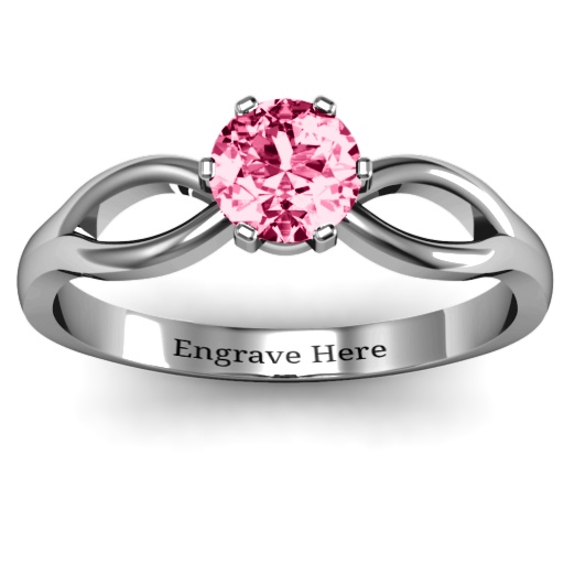 Runde Solitaire 8 Shank Ring