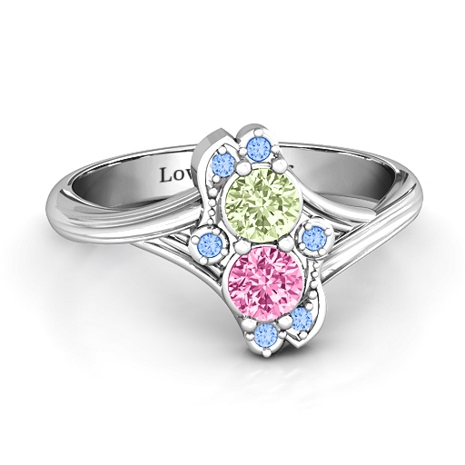 Sense of Style Zwei Stein Ring