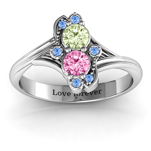 Sense of Style Zwei Stein Ring