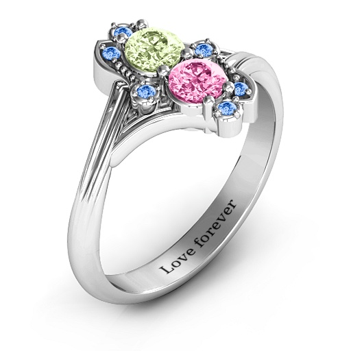 Sense of Style Zwei Stein Ring