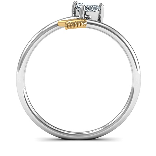 Sterling Silber Herz und Pfeil Ring