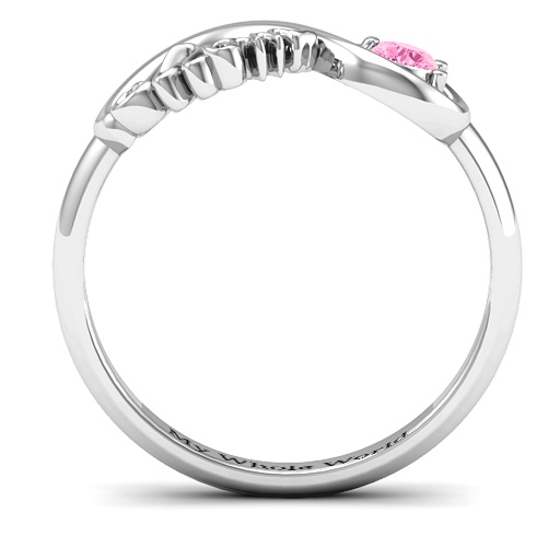 Sterling Silber Mom Infinity Bond Ring