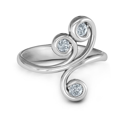 Skurril Waves 3 Stein Ring