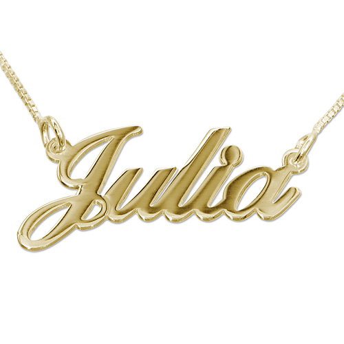 18ct Gold Classic Namenskette