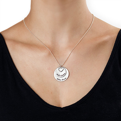 Familie Halskette aus Sterling Silber